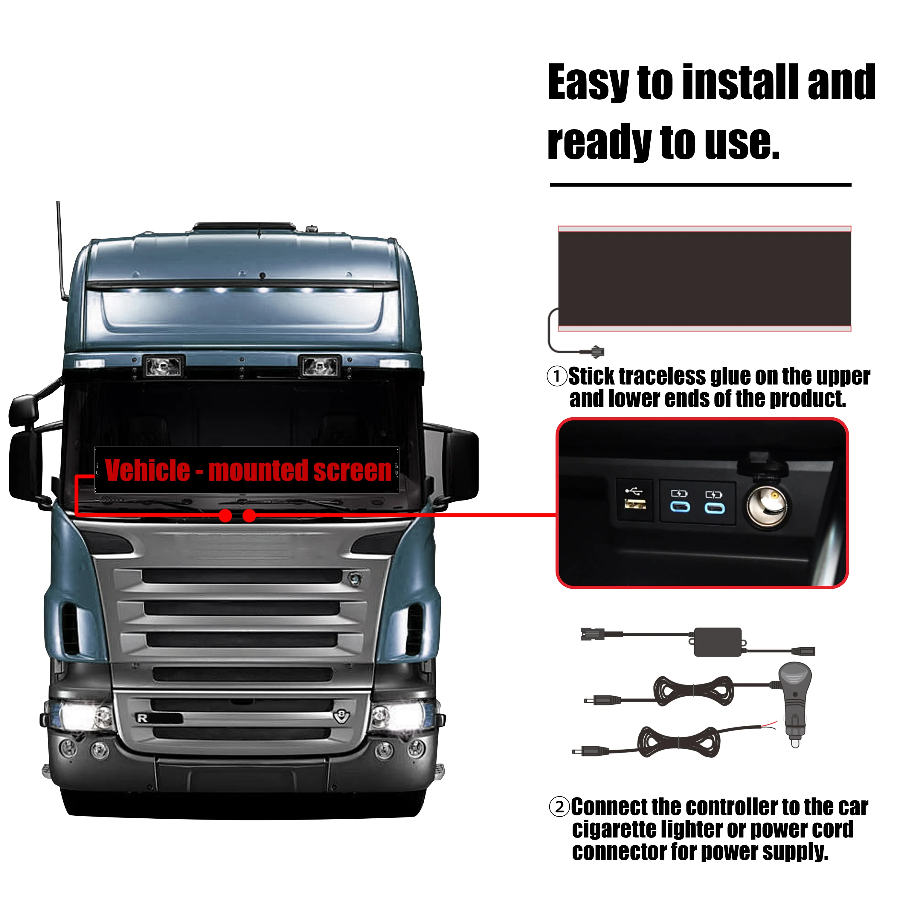 الذكية للبرمجة الشيطان عيون مرنة لوحة ضوء للسيارات APP التحكم عن بعد LED مصفوفة عرض شاشة رسالة التمرير الخفيفة #6