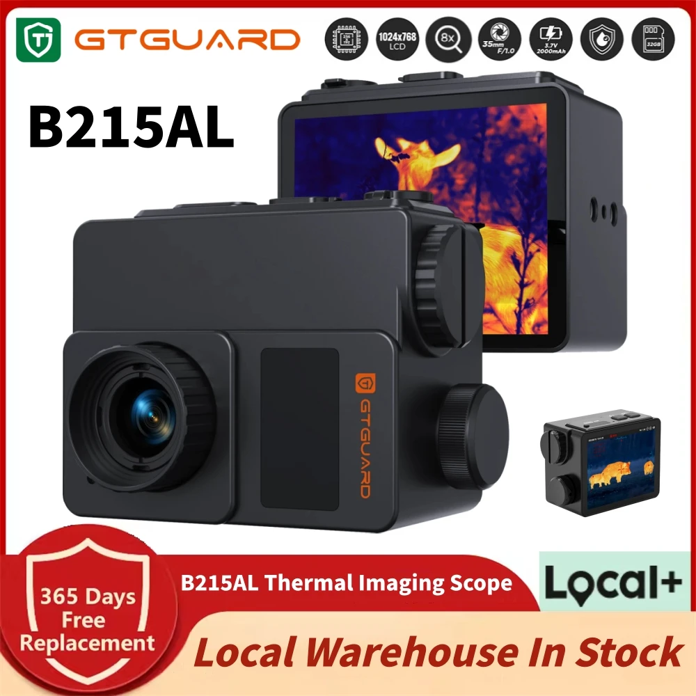 

GTGUARD ClearView B215AL Thermal Imaging Scope 256*192Resolution Telescope 8X Digital Zoom Night Vision Goggles Local Inventory