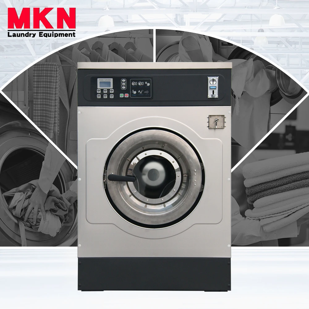 China MKN Coin Operated Fully Commercial Washing Machine Cloth Washer Equipment