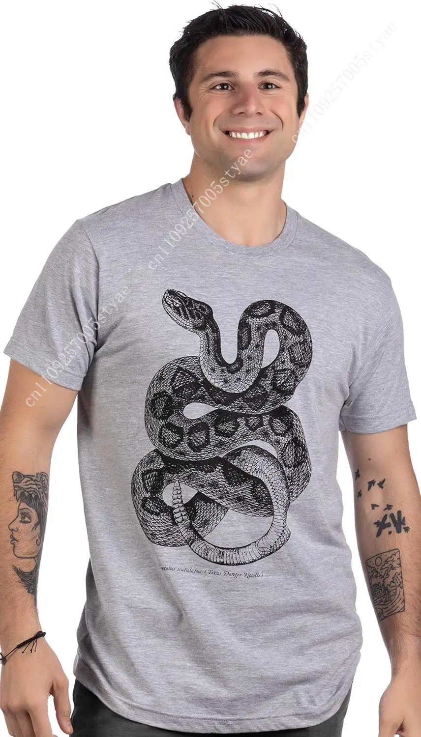 Texas Danger Noodle | Vintage Rattlesnake Biology Art Funny Snake Men Women T-Shirt