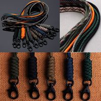 Paracord Keychain Lanyard Rotatable Buckle High Strength Parachute Cord Emergency Survival Backpack Triangle Key Ring Neck