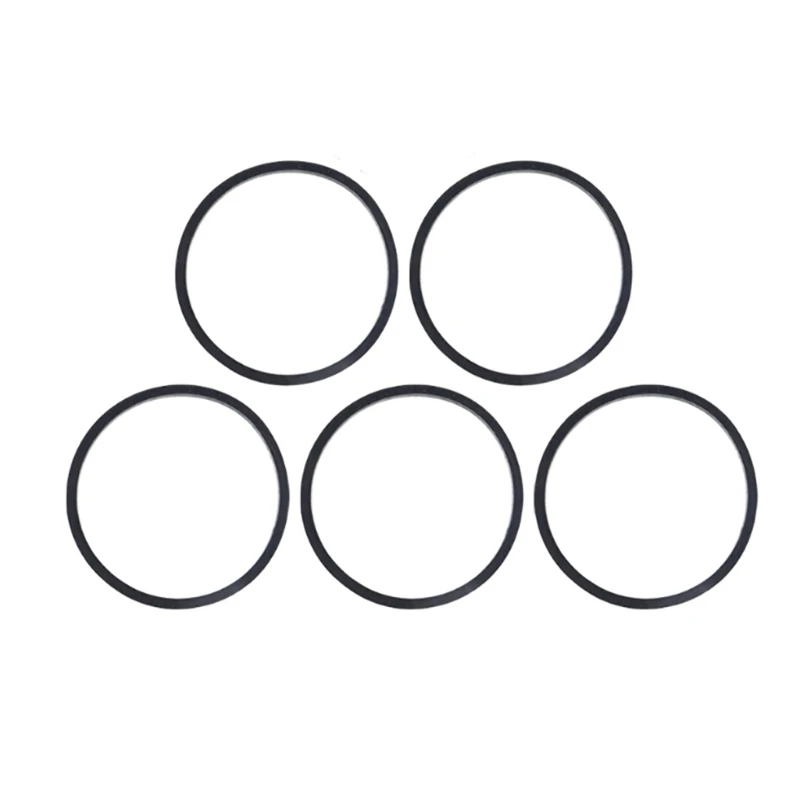 Cinghie in gomma piegate quadrate da 5 pezzi da 1,5 mm 50-145 mm Nuova cintura assortita