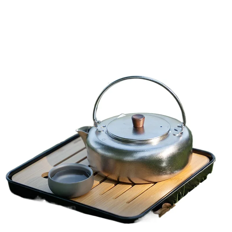 

Boil water to make tea Household single pot, outdoor portable tea brewing 450ML tea separation