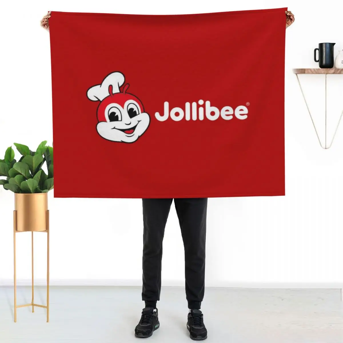Jollibee Cute Throw Blanket Bed christmas gifts Decorative Beds christmas decoration Luxury Brand blankets ands Blankets