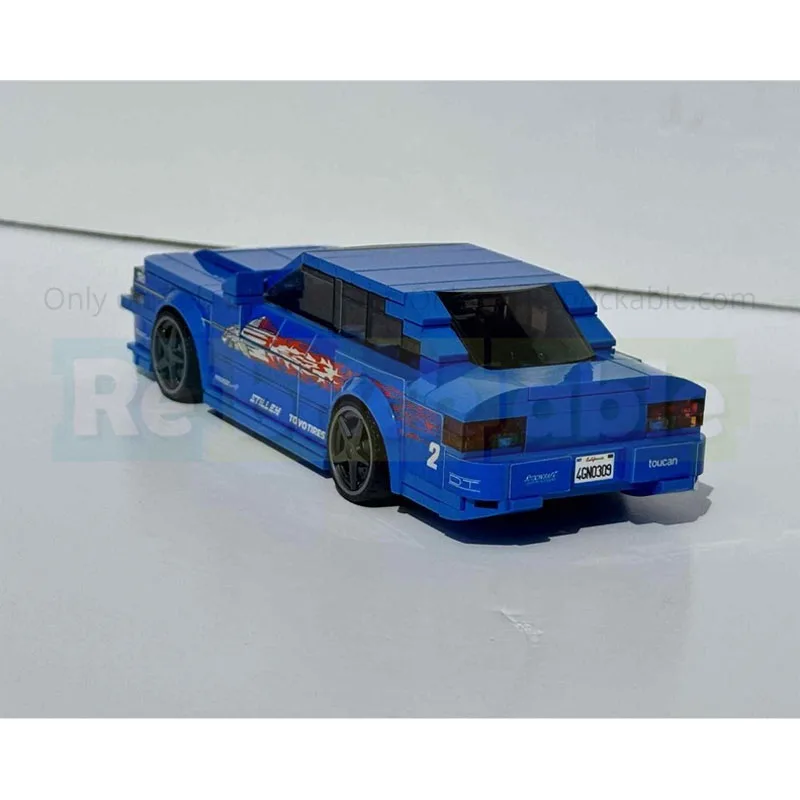 

MOC-228316 New Blue GT-R City Sports Racing Car Building Blocks Model, 230 Parts, Boys' and Children's Birthday Toy Gift