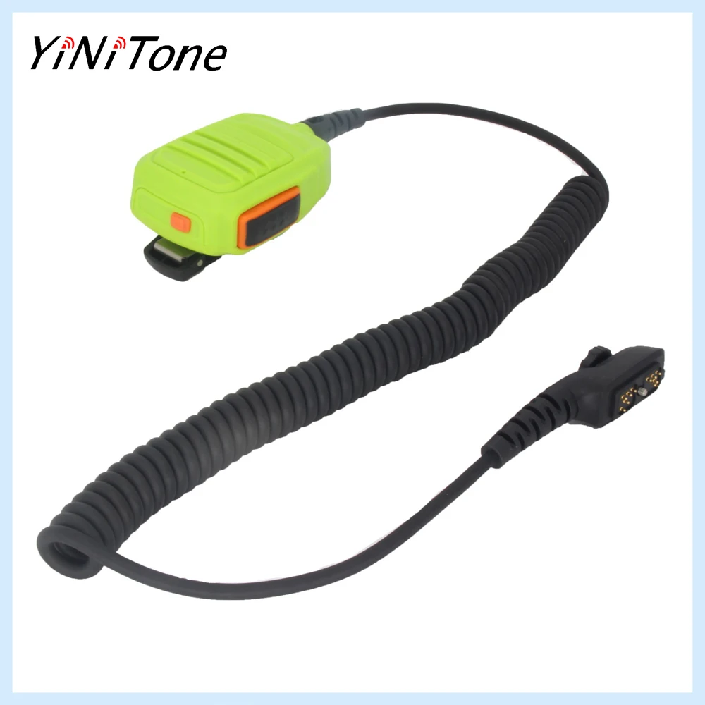 Green Speaker Microphone PTT Handheld Shoulder For Hytera HYT PD780 PD780G PD780GM two way radio