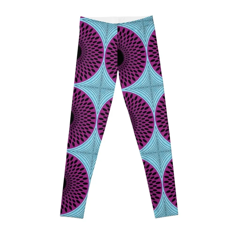 

Afro Ankara Wax Print 30 Leggings Women's trousers gym's sportswear Womens Leggings