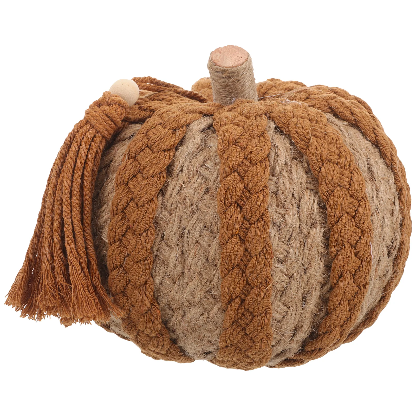 

Pumpkin Ornaments Braided Woven Pumpkins Decor Decoration Decorate Rope Halloween Simulation