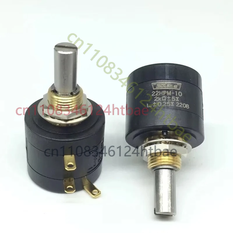 For 1PCS 22HPM-10 Multi-coil Wire Wound Potentiometer 1KΩ 2KΩ 5KΩ 10KΩ 3600 Degrees Rotatable Precision Adjustable Resistor
