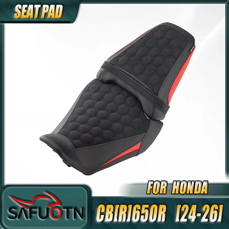 

Front Rider Solo Seat Cushion Pad For Honda CBR650R CB650R 650 2024 2025 2026 Motorcycle Driver Passenger Seat Cover