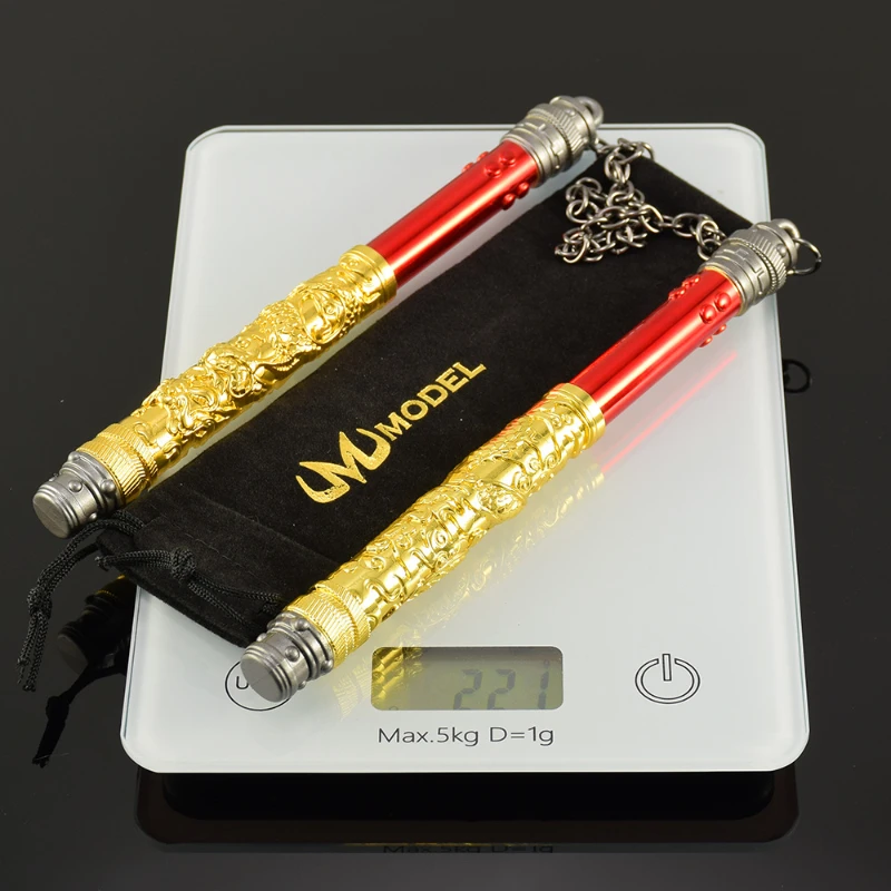 20 ซม./7.87in Peaceful Elite เกมอุปกรณ์ต่อพ่วง Dragon Nunchaku ผ้ารุ่น Full อาวุธโลหะรุ่นเดสก์ท็อปเครื่องประดับของเล่นเด็ก