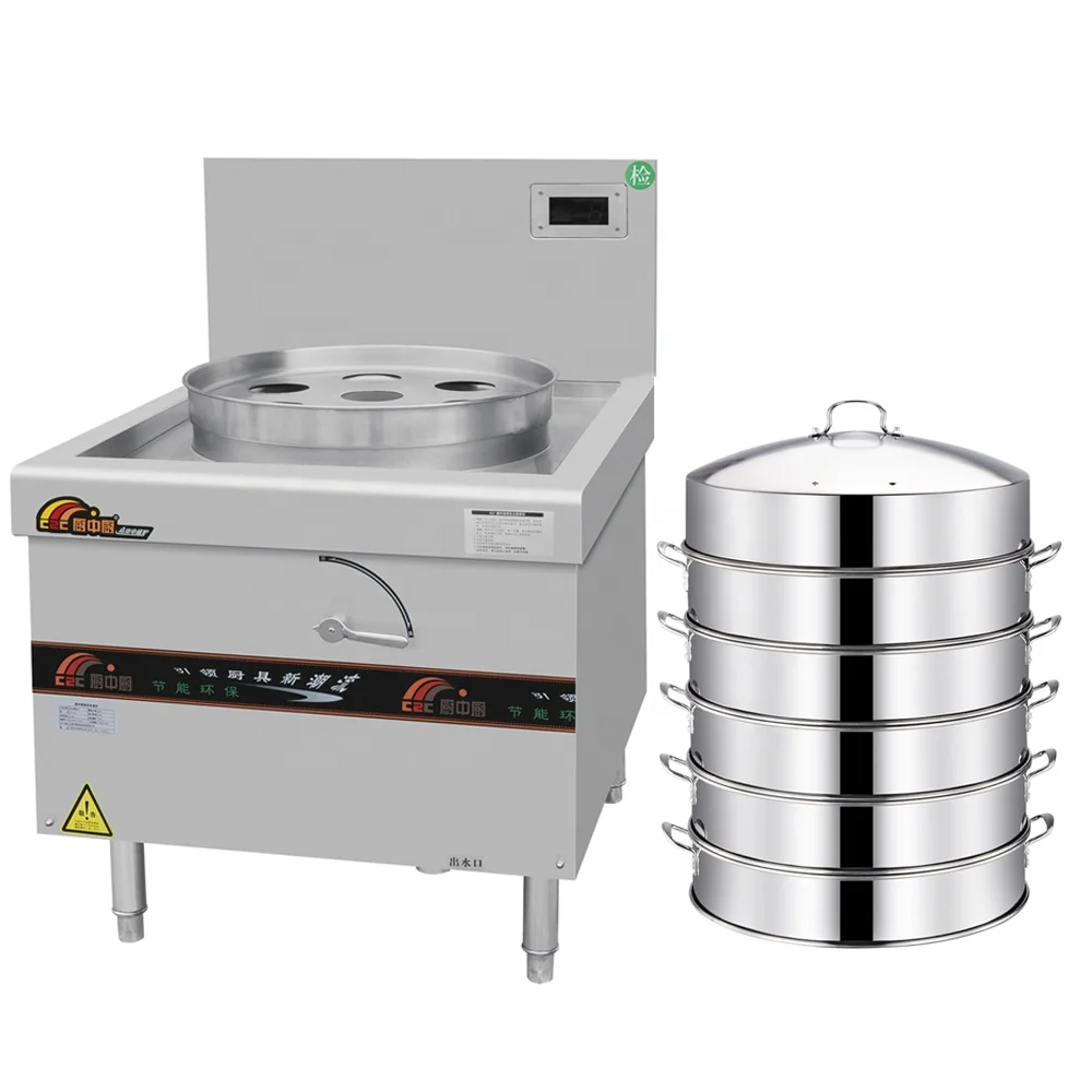 Commercial Dimsum Steamed Cabinet 15KW Industrial Dumpling Steam Bun Steamer Machine For Restaurant