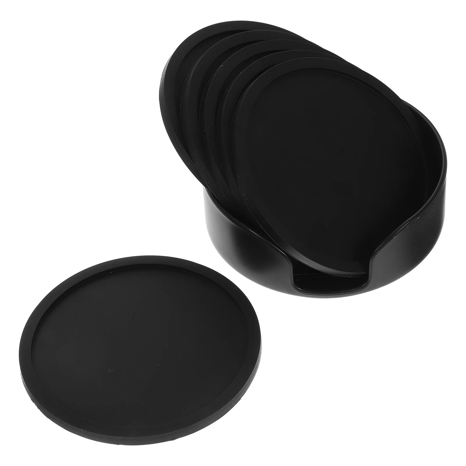 

1Set Cup Coasters Non Slip Silicone Drink Coasters for Table Protection Small Lightweight Easy to Store Drink Coaster