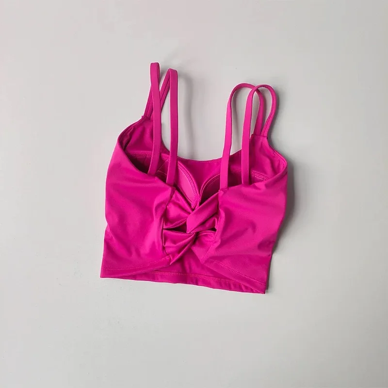 Damen All-in-One Sport-BH, stoßfest, schnelltrocknend, Yoga-Fitness-Laufweste mit Schönheitsrücken-Design für das Training – Detail 10
