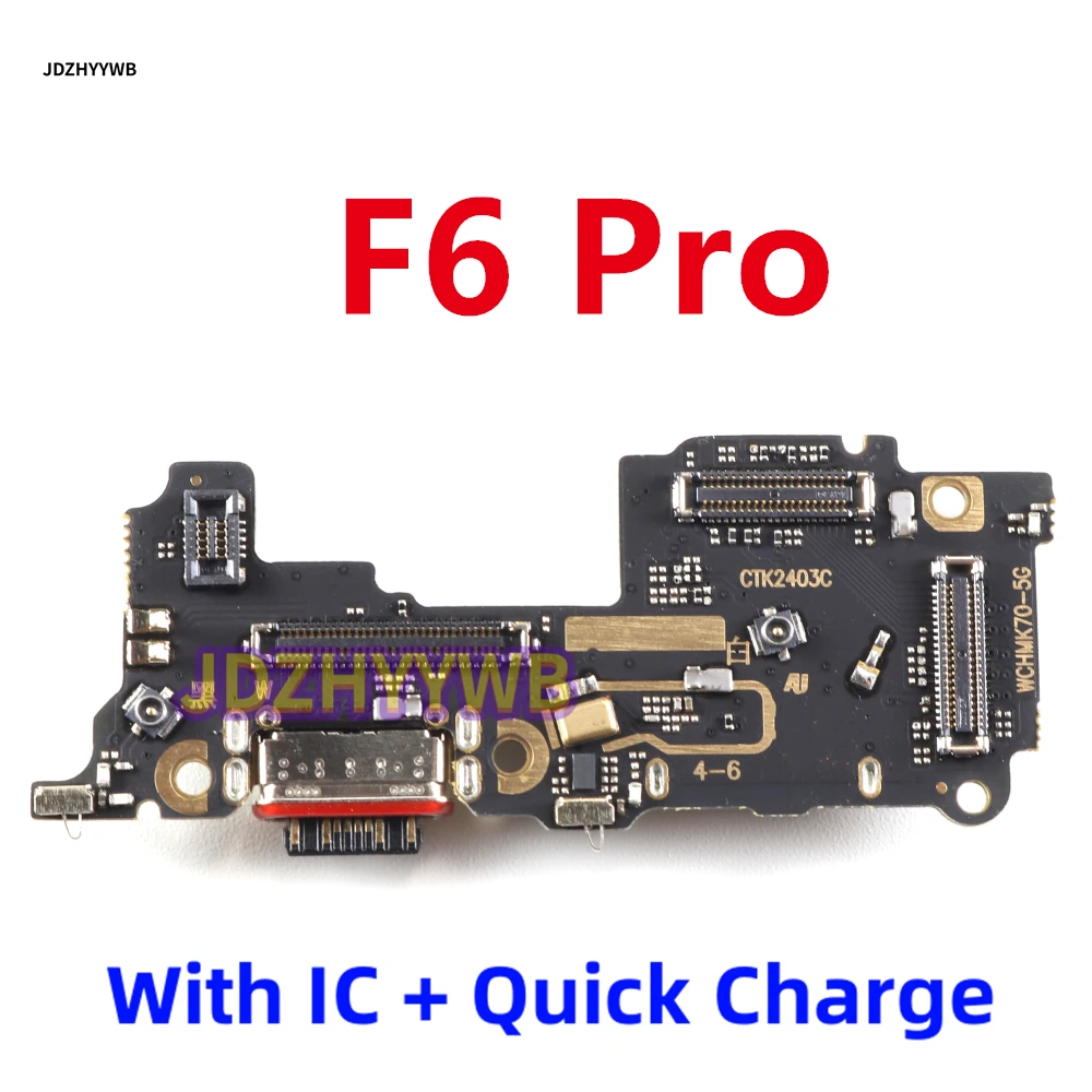 

USB Type-C 2.0 Зарядное устройство Зарядная док-станция Гибкий кабель Порт Плата Разъем для SIM-карты Разъем Микрофон Для Xiaomi Poco F6 Pro F6Pro 120 Вт