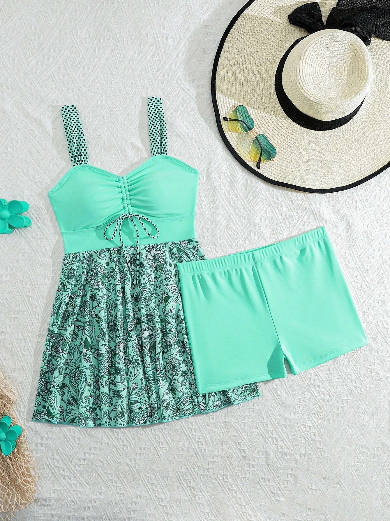 

Консервативный раздельный купальник-бикини без бретелек для женщин, премиум-класса, повседневный, для серфинга, с чашечками, без косточек