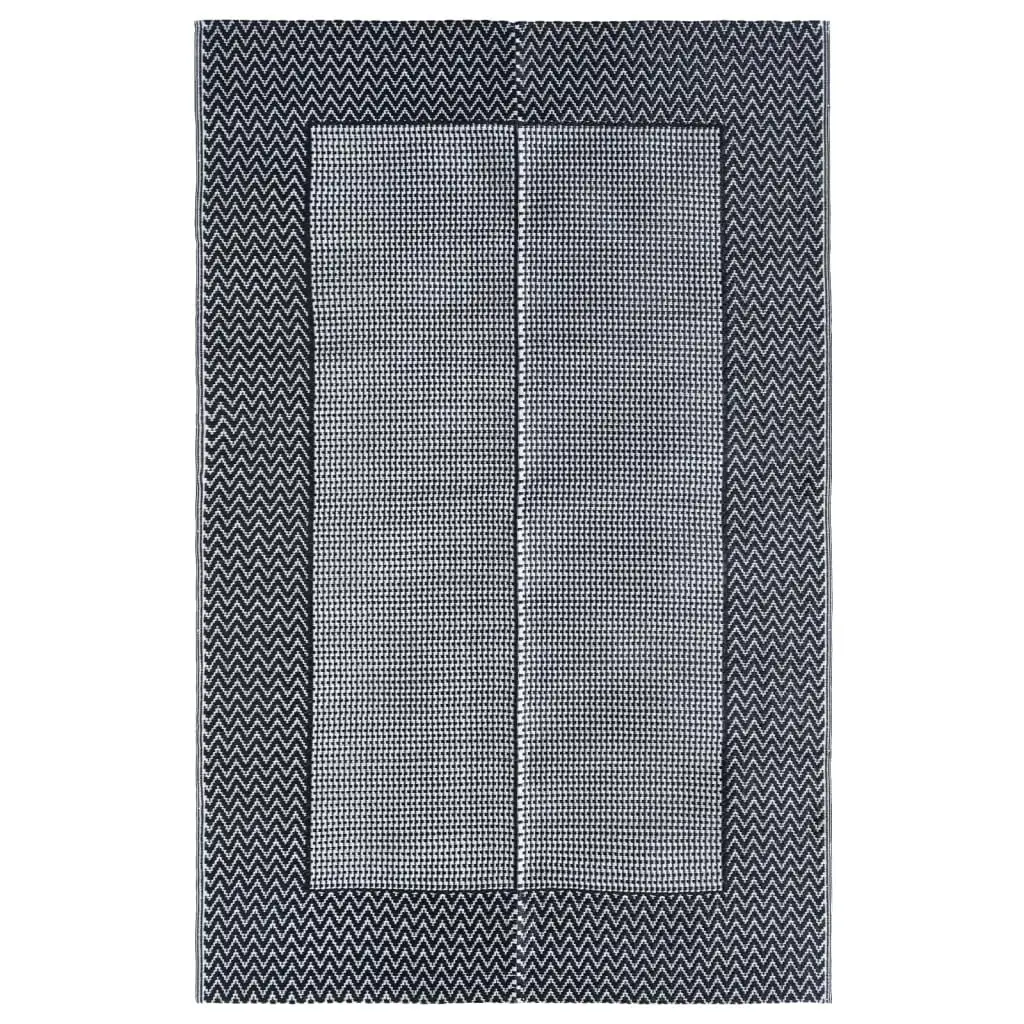 Grey Outdoor Carpet 190x290cm - Durable PP Area Rug for Patio, Garden, & Balcony Décor