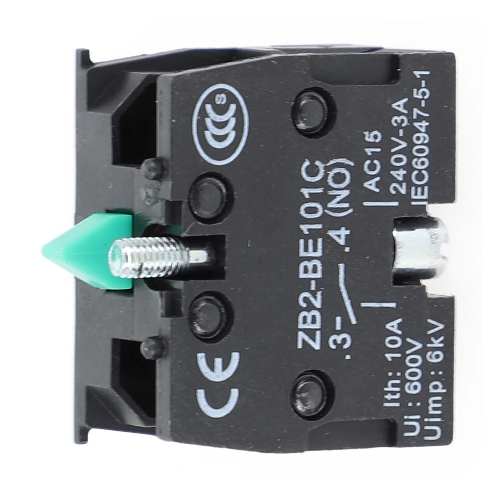 Push Button Joystick Switch Model ZB2BE101C BE102C 10A 600V 1NO 1NC Silver Contact 22mm Hole Diameter for Industrial Machinery