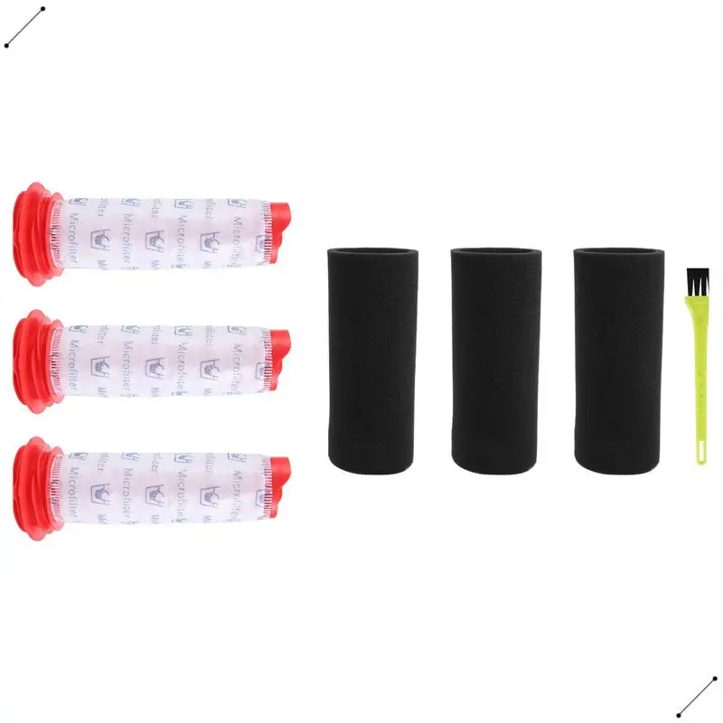 Replacement Filter Kit For  Athlet, 3 Main Stick Filter + 3 Foam Athlet Filters For  Cordless Vacuum Cleaner