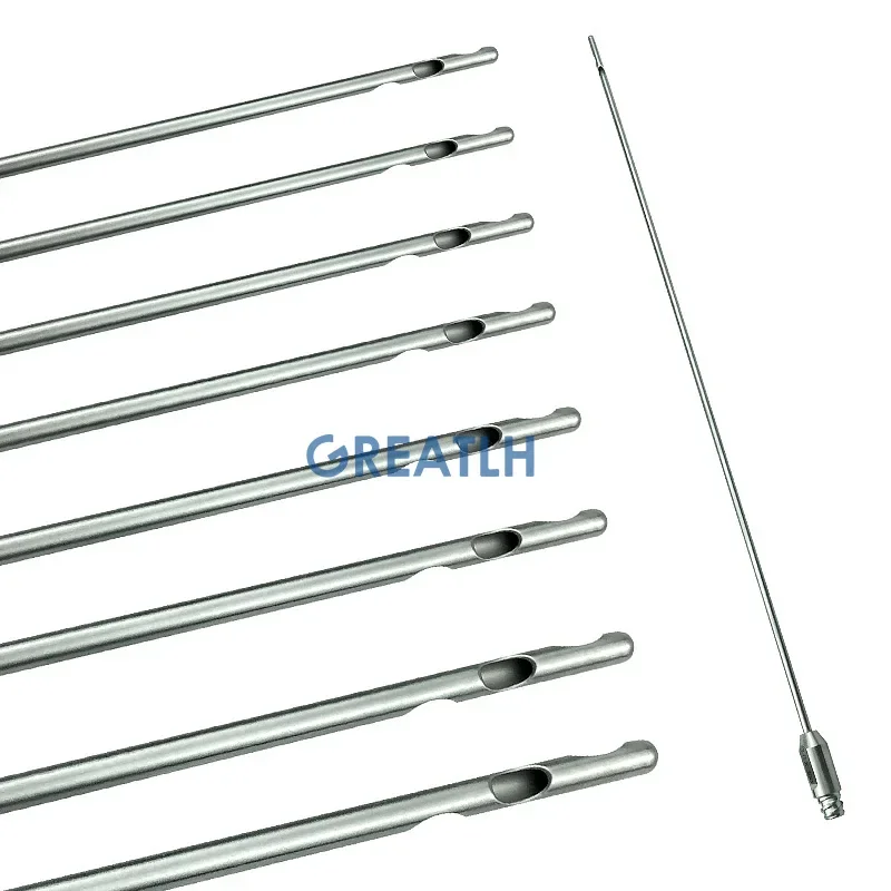 Spiraal Liposuctie Canule met 3 Gaten Micro Canules Naald Rvs Lipusuctie Instrument Plastic Schoonheid Gereedschap 1 stks