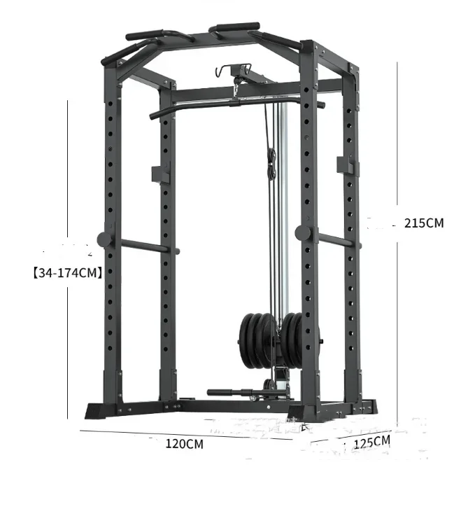 Integrated trainer smith machine gantry fitness equipment household combination squat rack multifunctional gym machine