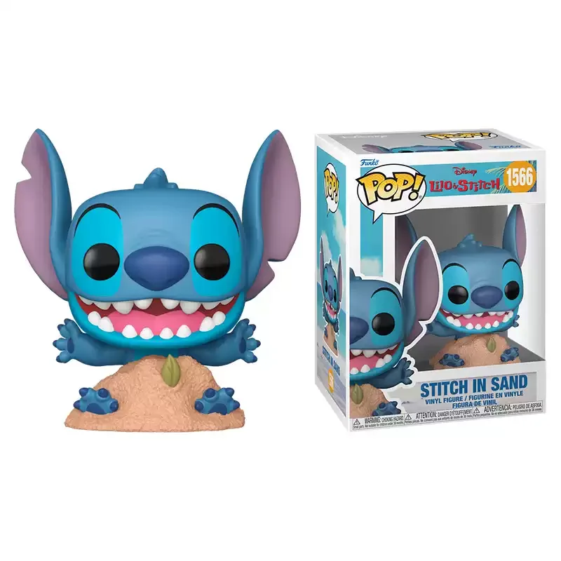 Disney Funko Pop Stitch with Tube/Tourist Stitch/Stitch in Sand Peripheral Figurines Toys for Boys Gift Collectible Ornaments - Image 6
