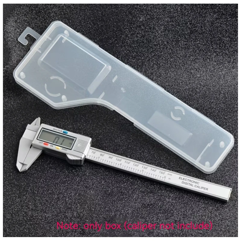 150mm caliper plastic box Transparent Flip Portable Internal Length Storage Case for Precision Measurement Tools