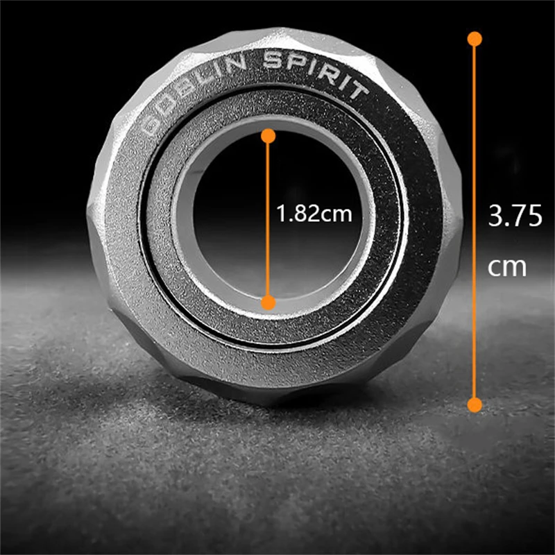 EDC Fidget Toys Personalized Magnetic Ratchet Ring Fashion Metal  Punk Style Fidget Ring Stress Relief Relaxation Toy for Office
