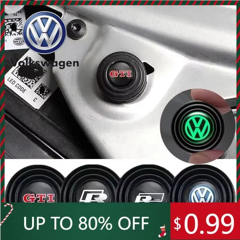 

Для VW Volkswagen Jetta MK5 Golf: 4 шт. наклеек-амортизаторов на двери автомобиля, звукоизоляционные буферные наклейки для Volkswagen Rline CC Beetle Sc