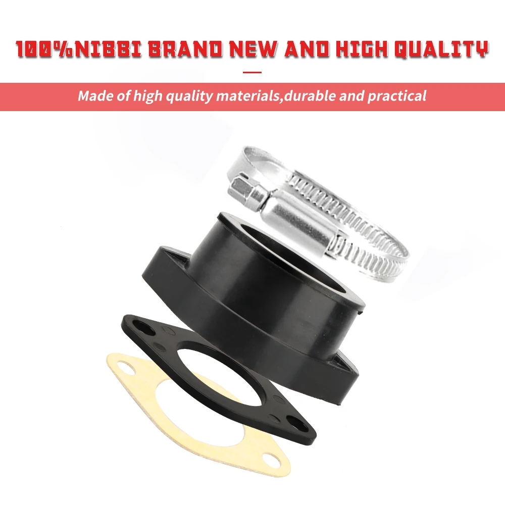 NIBBI CNC GY6 Ansaugkrümmer PE-Flansch Vergaseradapter passend für 50cc-300cc Roller GY6 Motor Schnittstelle Motorrad Tuningteile – Detail 9