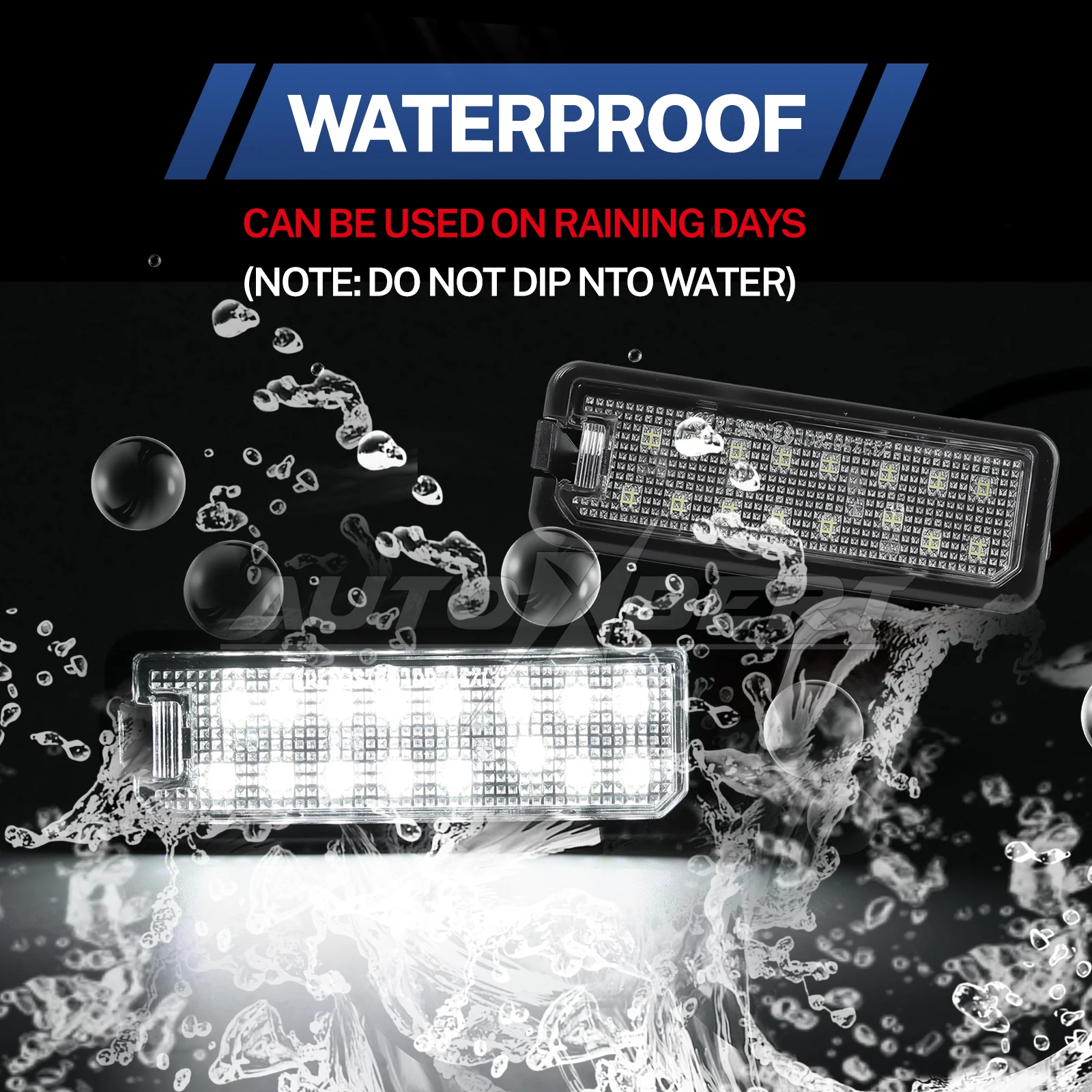 2pcs For VW Golf MK4 98-02 MK5 03-08 MK6 08-12 Passat 3C B7 10-14 Canbus Error Free License Number Plate Lights Lamps White LED image 4