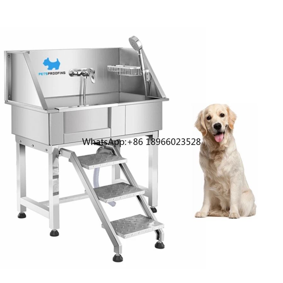 

Высококачественная многофункциональная медицинская ванна для ухода за собаками, изготовленная на заказ, ванна из нержавеющей стали для домашних животных