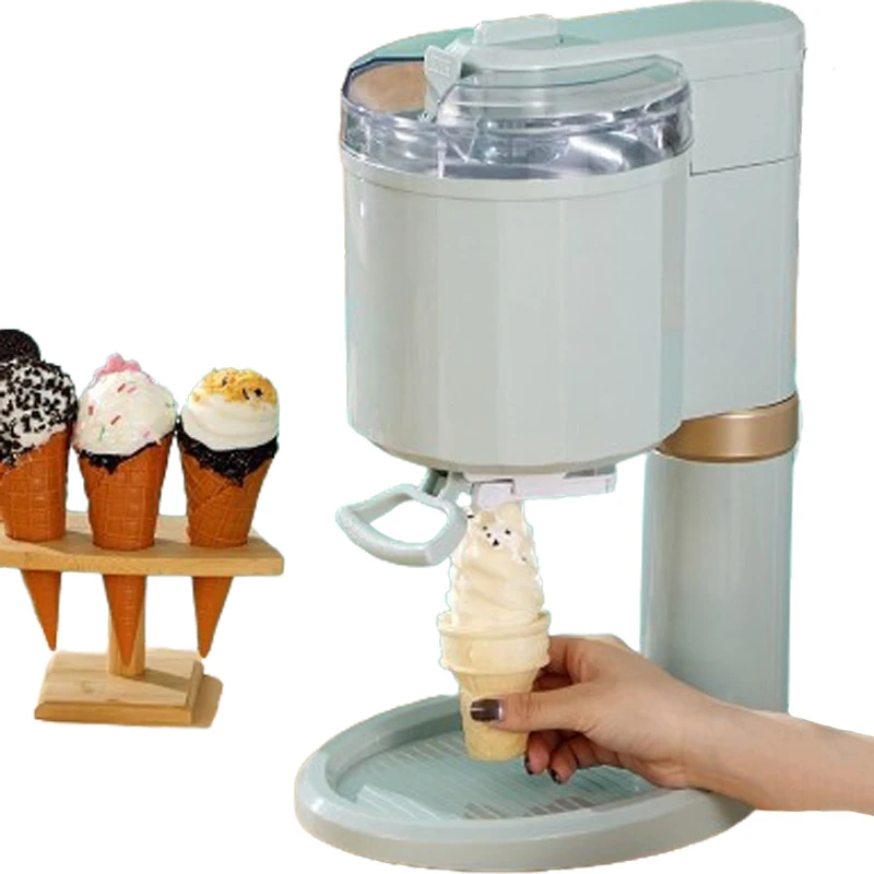 

Ice Cream Machine Small Homemade Automatic, Household Mini Fruit Ice Cream Machine Children'S DIY Cone Ice Cream Machine