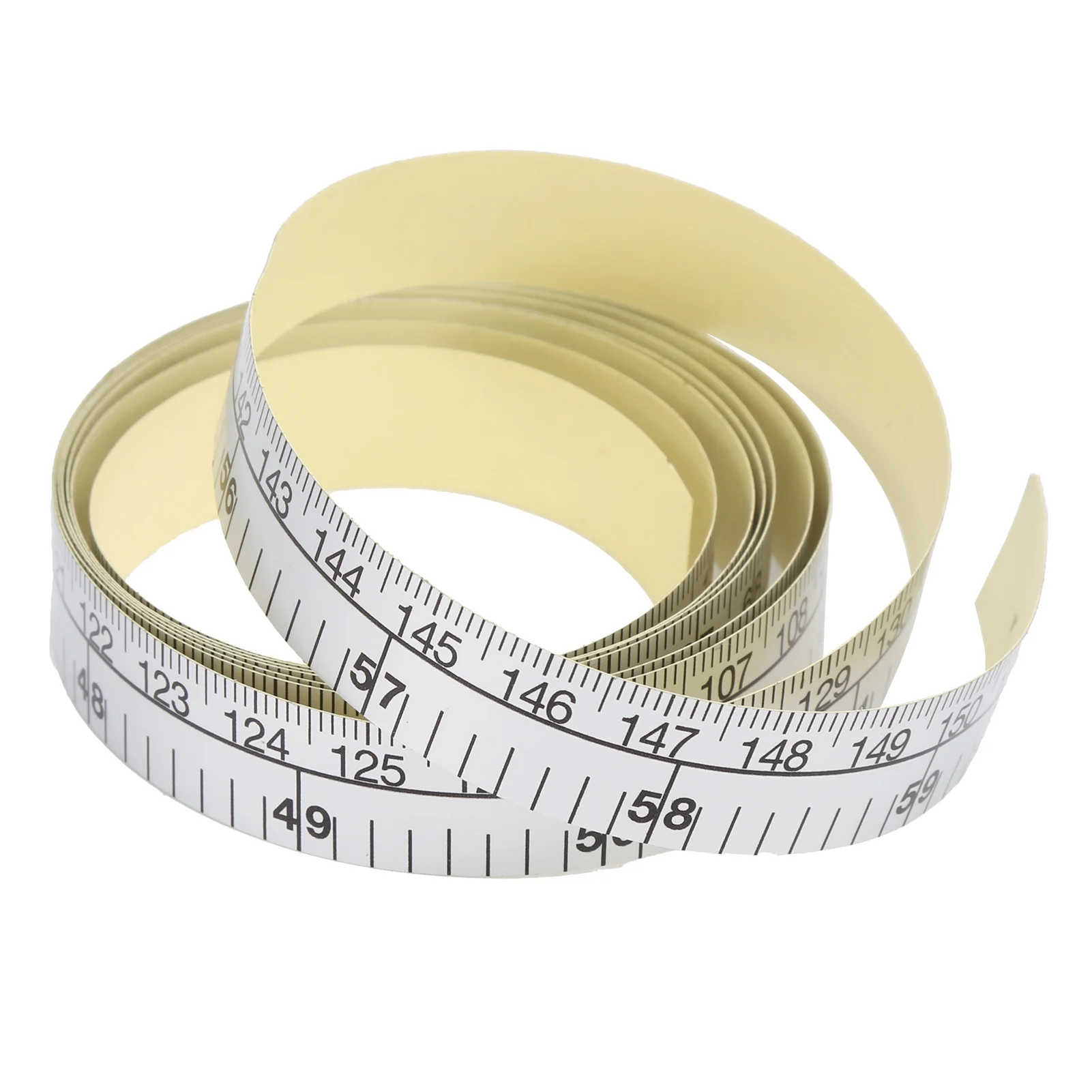 Adhesive Measuring Tape Double Scale Sewing Measuring Flexible Ruler Tailor Soft Tape Measure for Sewing Table