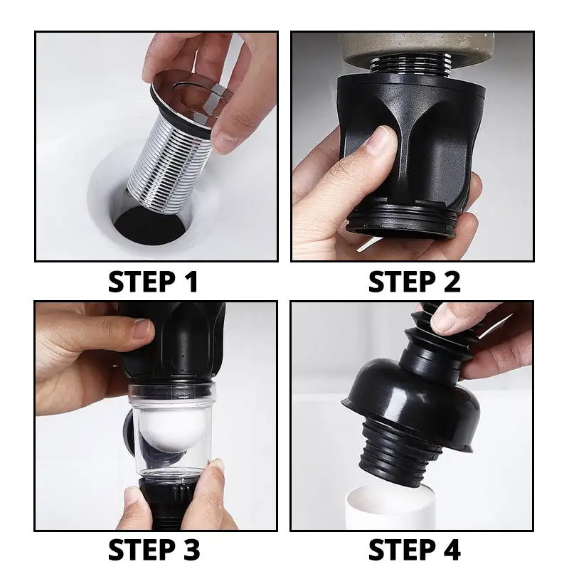 Telescopic Deodorant Drain Pipe Under Sink Wash Basin Pipe Fittings Connector Tool Anti-odor Sealing Plug Trap Sewer Accessories