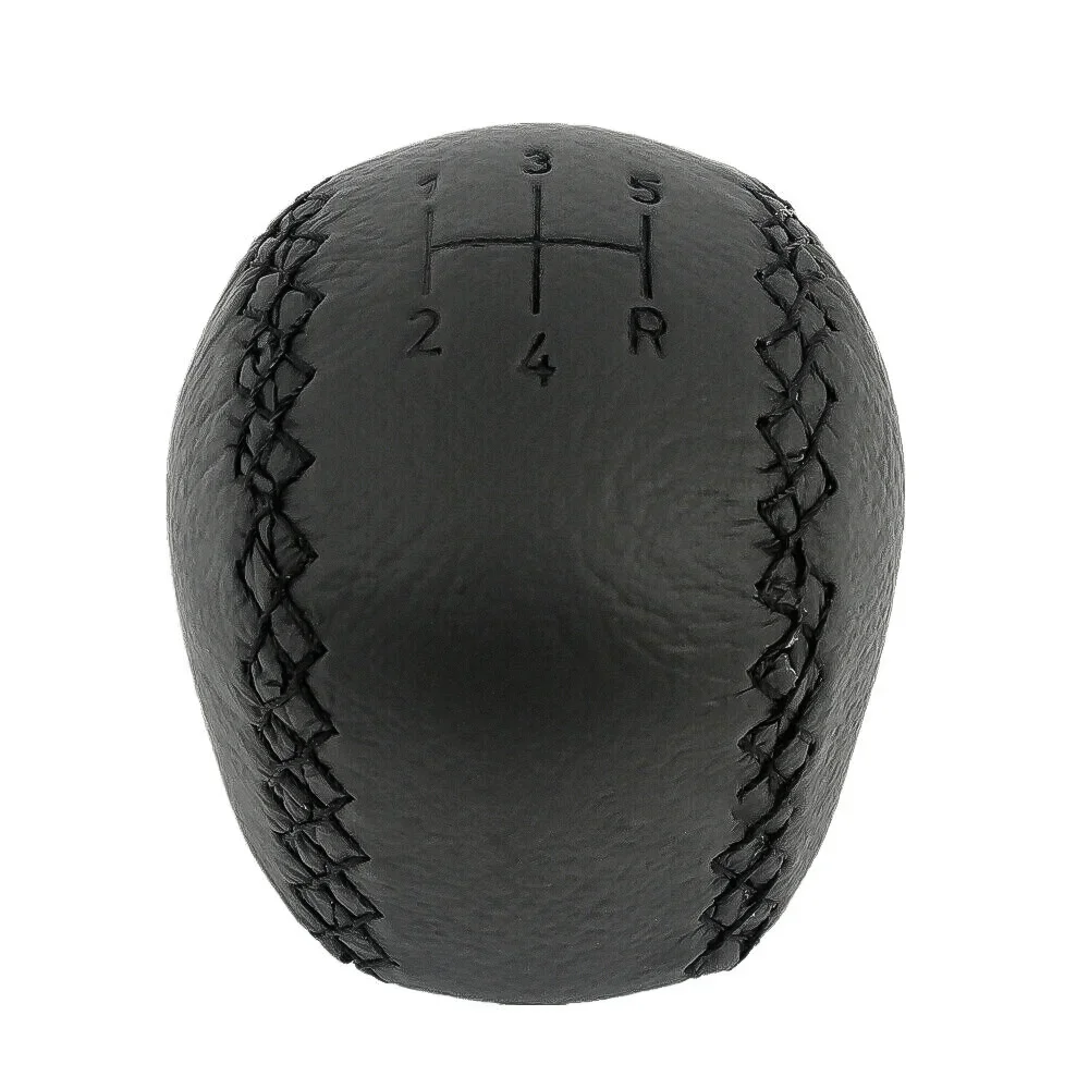 Black Car 5 Speed Leather Gear Stick Shift Knob Replaces 4777074 for Saab 95 9-5 1998-2011 99 00 01 02 03 04 05 06 07 08 09 2010