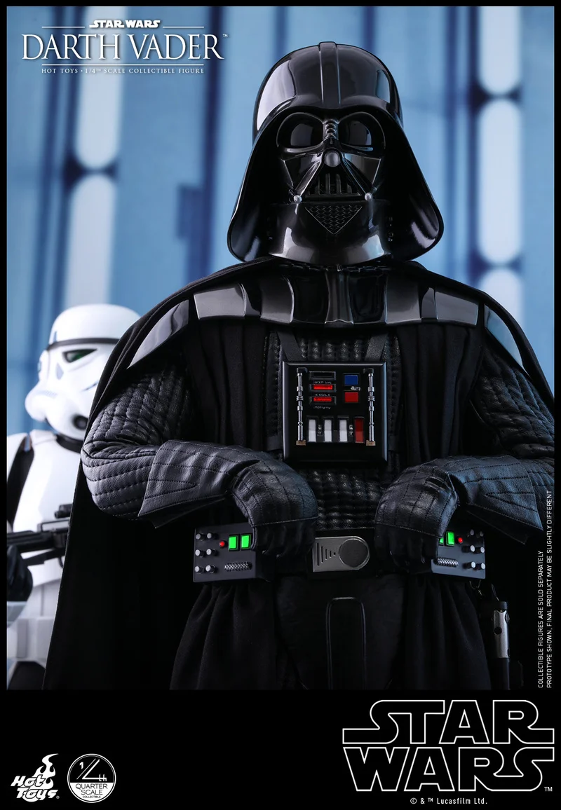 

Original Star Wars Black Knight Darth Vader Ht Hottoys Qs013 1/4 Joint Movable 50cm Collectible Model In Stock Children Gift