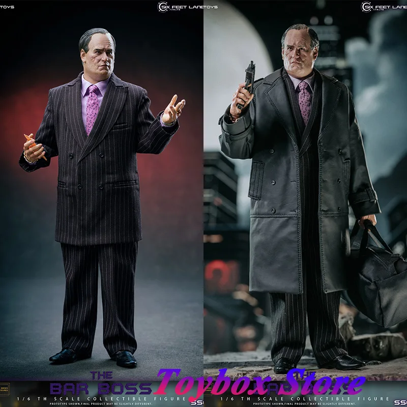 Mars Toys SS002 A-traje de tela de rejilla B, versión 1/6, The Bar Boss Penguin, traje de hombre móvil, estatuilla, modelo de soldado de 12 ", regalo