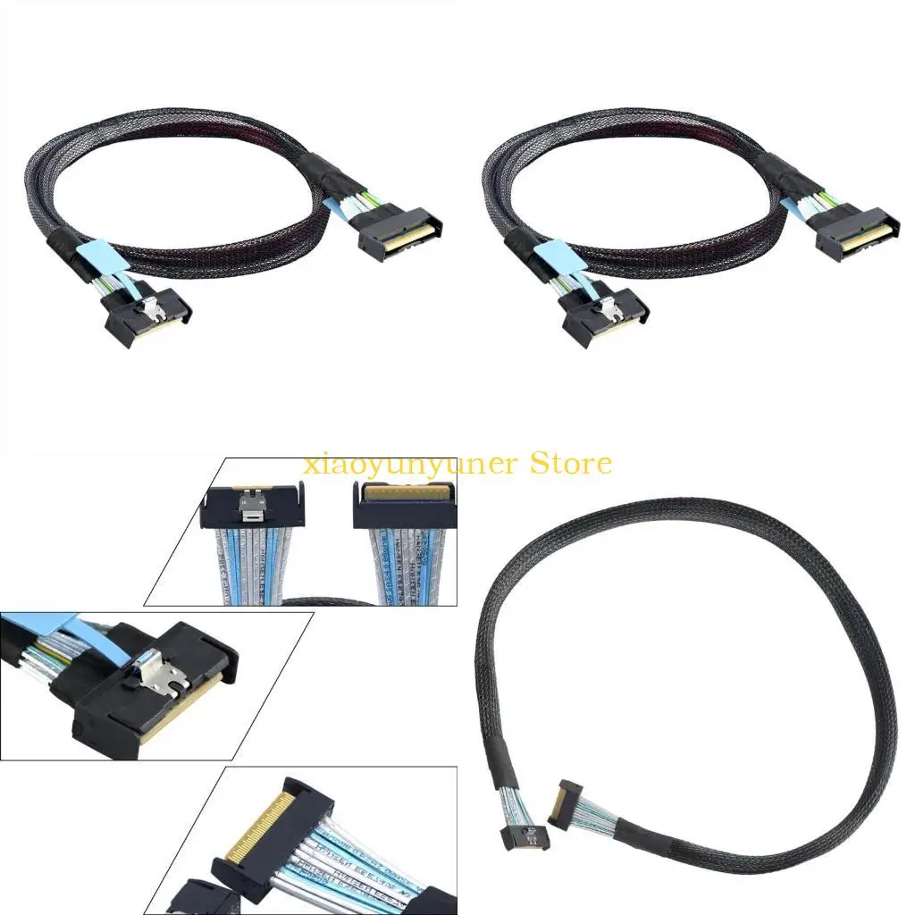 

P9JB MCIO 8i 74P To 2xSFF 8654 4I Slim Interfaces Cable High Speed Data Transfer Server Cable Computer Accessories 50/70cm