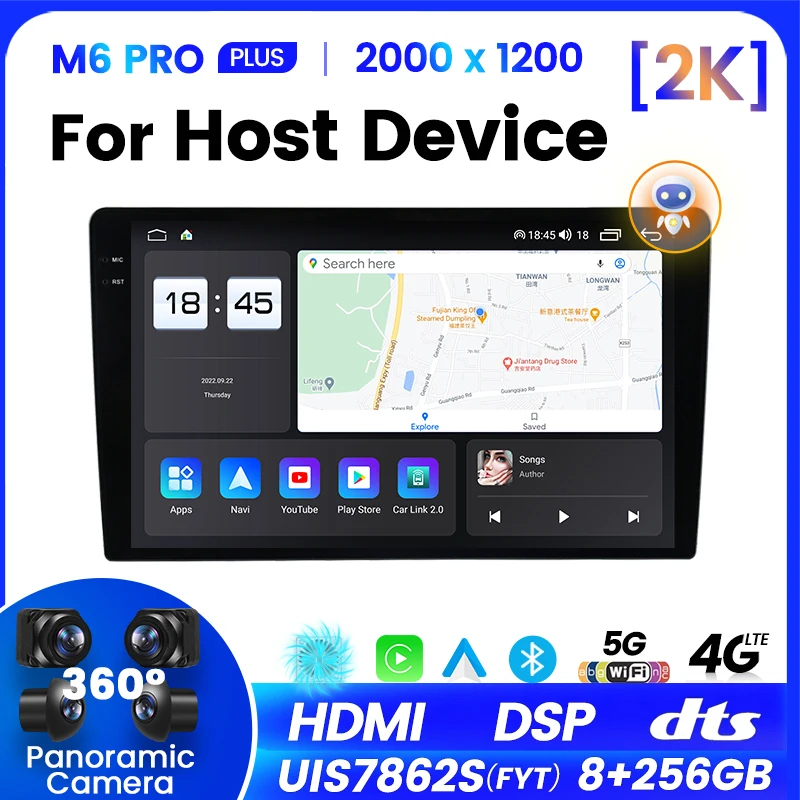 MEKEDE 7862S 2.0GHZ M6 PRO 2 Din 9 10 Inch Android Car Radio Universal Multimedia Player Carplay Android Auto Autoradio Stereo