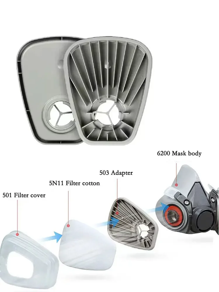 Filtros de repuesto para máscara de gas 6001/6200/7502/6800 – Polvo y pintura - imagen 2