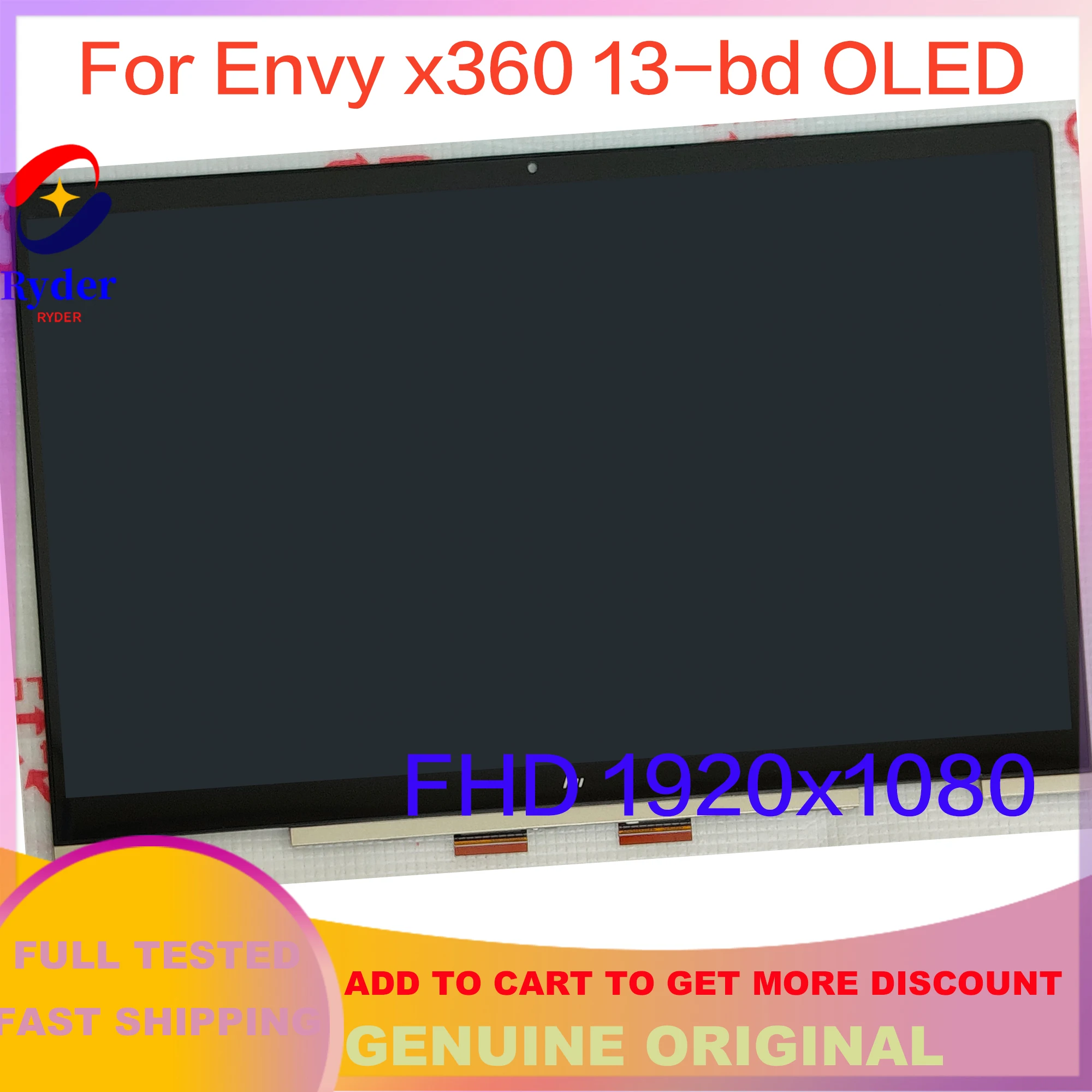 Imagem -02 - Oled Ffhd 1920x1080 Oled para hp Envy X360 13-bd Toque Led Lcd Assembléia 13m-bd0033dx 13m-bd0023dx 13-ay0028ur Atna33xc08 13.3