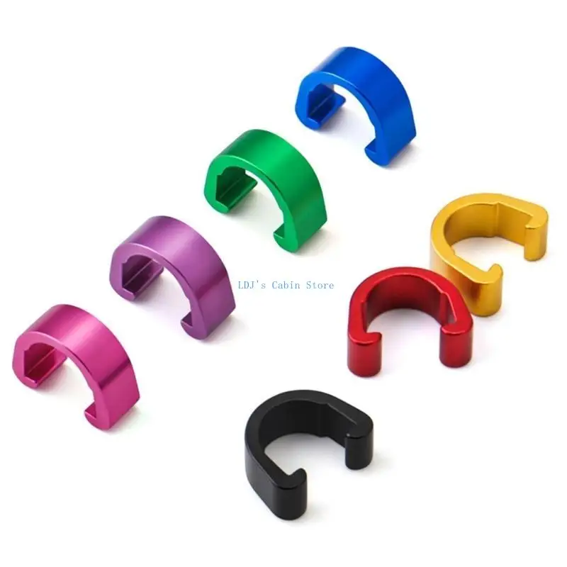 XXFC 10 PCS Aluminium legering fietskabel C-clips remkabelbehuizing clip vaste klemmen