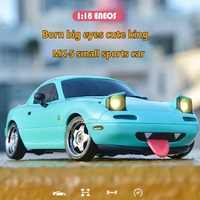 LD1804 Rear Wheel Drive MX5 (NA) Model 1/18 Flip light Drift Car RC Remote Control Car With Built-in Gyroscope Electric Toy 