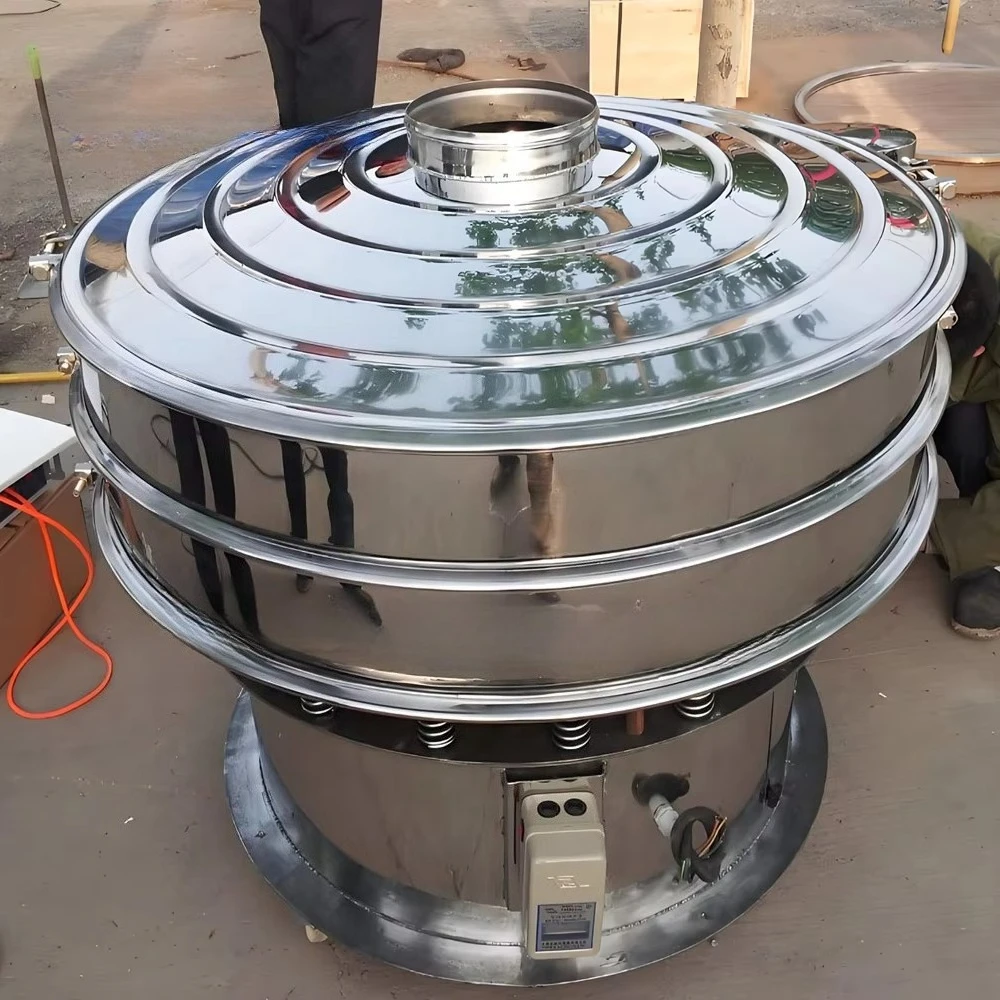 آلة غربال الدقيق من الفولاذ المقاوم للصدأ 304/316 منخل فيبرو للمسحوق الكيميائي والمضافات الغذائية #4