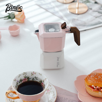 Bincoo Small Rubik's Cube Double Valve Moka Pot Square Coffee Pot Home Outdoor Extraction Espresso Coffee Appliance