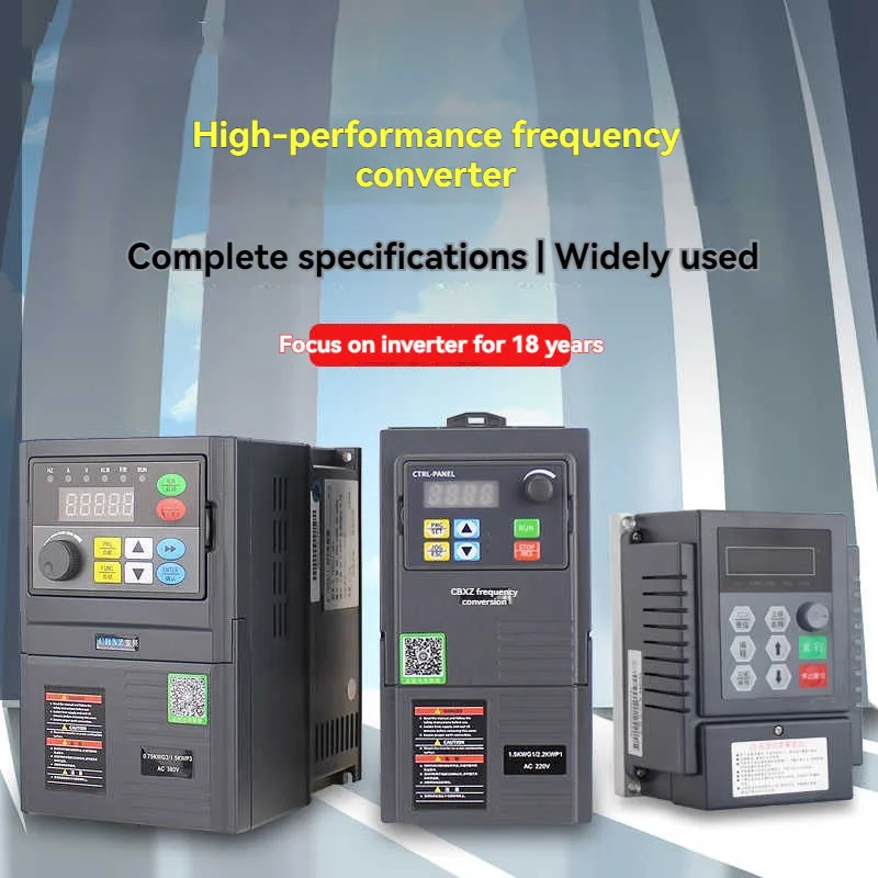 380V Variable Frequency Drive 0.75/1.5/2.2/3KW Converter Inverter Motor Speed Controller