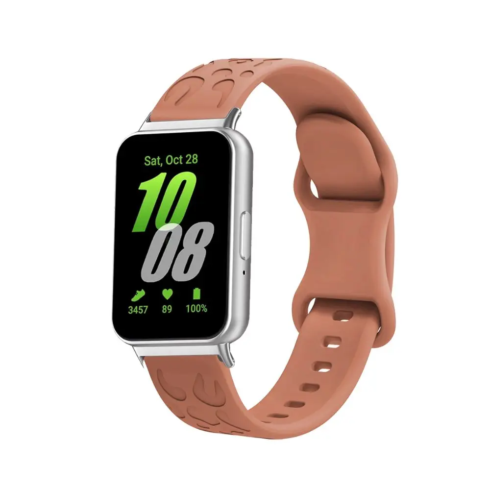 สายนาฬิกาข้อมือซิลิโคนแบบนิ่มสำหรับ Samsung Galaxy Fit3อุปกรณ์เสริมสายนาฬิกาข้อมืออัจฉริยะสำหรับเล่นกีฬา