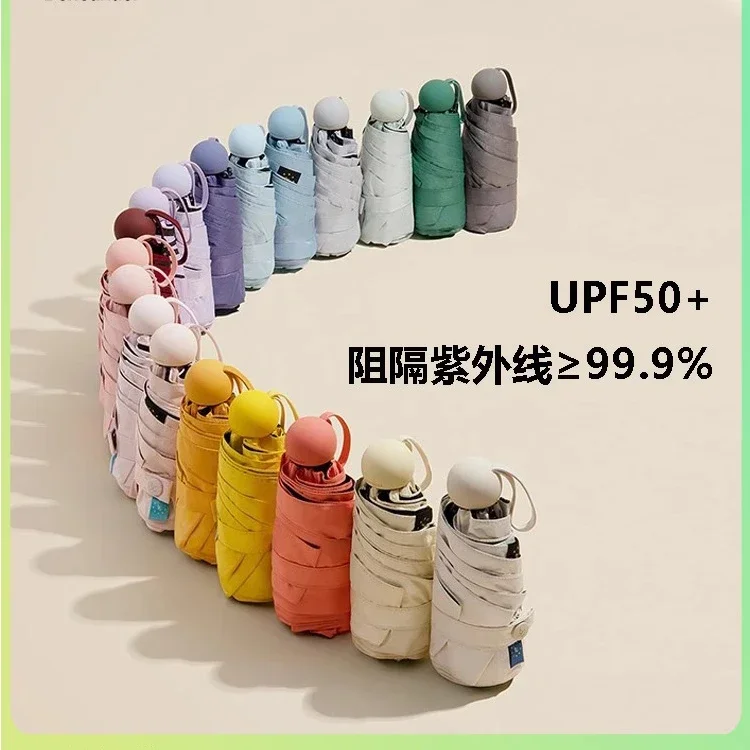 

Capsule umbrella with UV protection, compact size, 50% discount sunshade umbrella