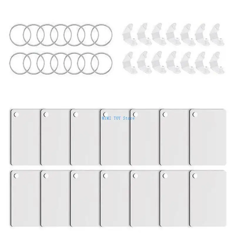 24BE CREATIEVE DIY KEYRINGS maken Materiële tas Hanghangende sleutelhanger Craft